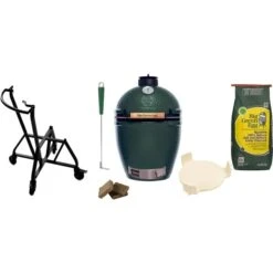Barbecue Serien Geschäft 16 Big Green Egg Large, Starter-Paket, Holzkohlegrill