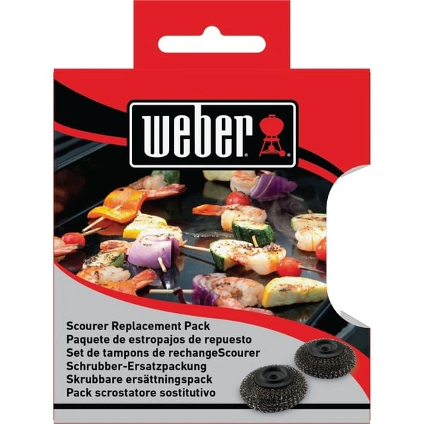 Weber Ersatzköpfe 6210, Für Plancha-Spülbürste, Grill-Reinigungsbürste